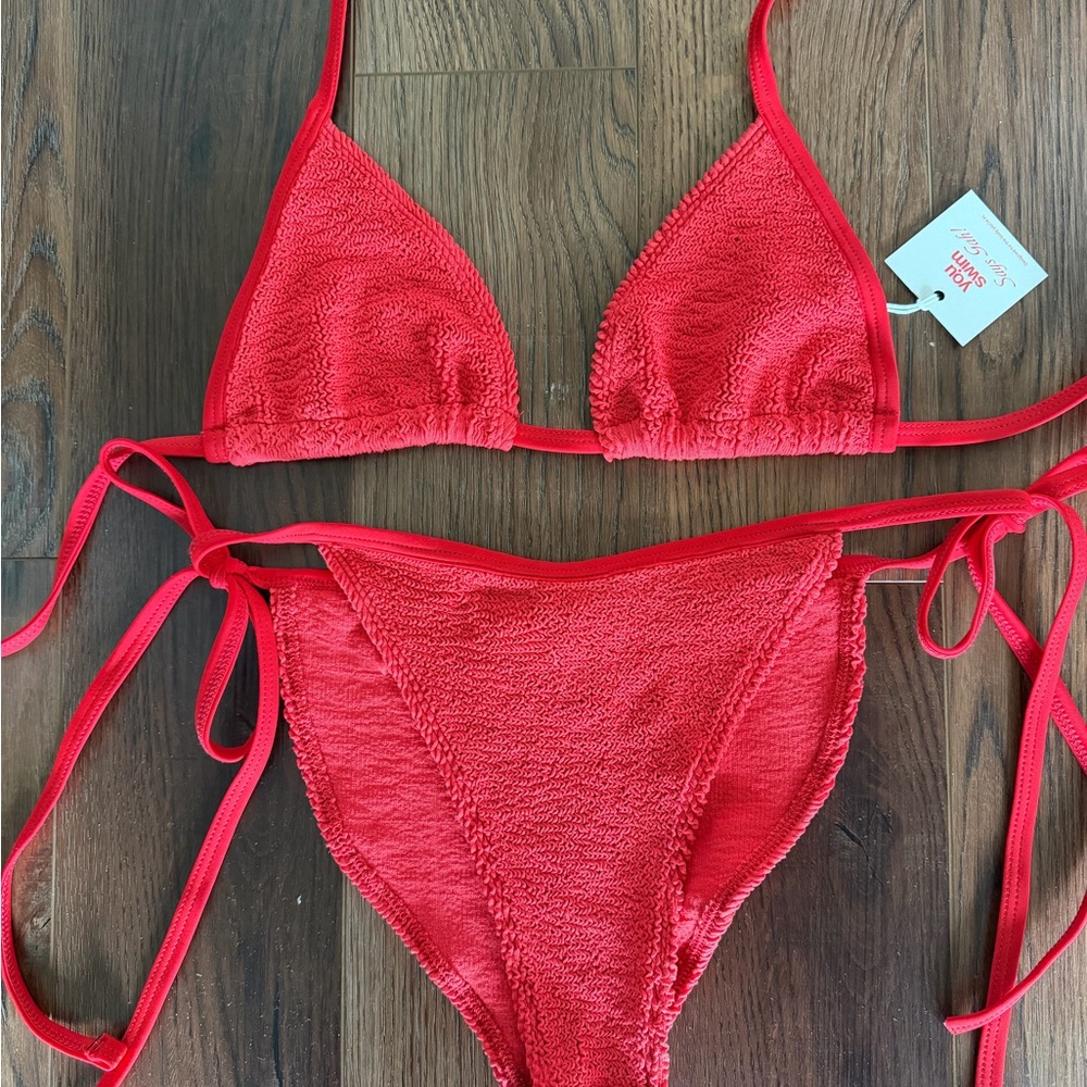 Red Women's Swimwear Set